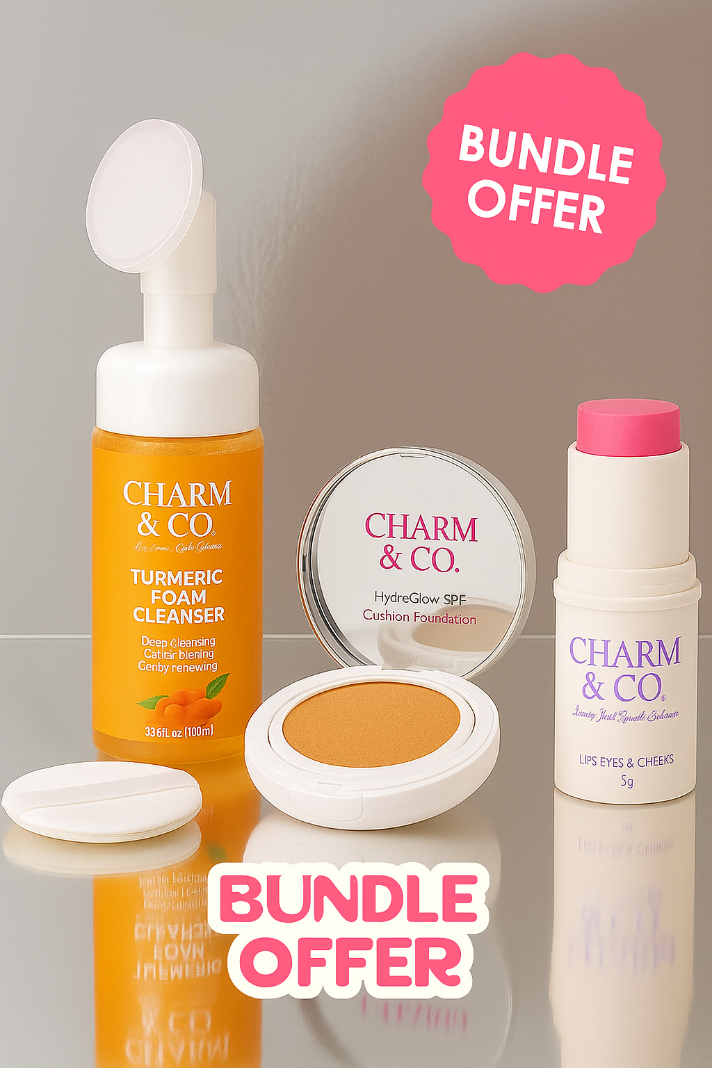CHARM & CO. GLOW ESSENTIALS BUNDLE